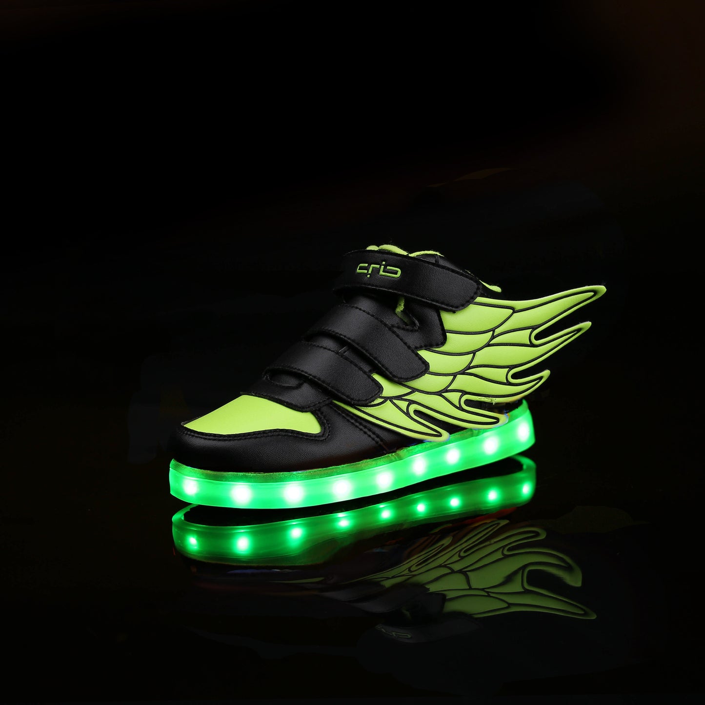 LED Light-Up Wing Sneakers for Kids – USB Rechargeable Flashing Shoes with Angel Wings for Boys & Girls