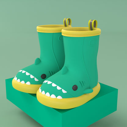 Kids Shark Rain Boots for Toddlers – Waterproof Non-Slip Dino Booties