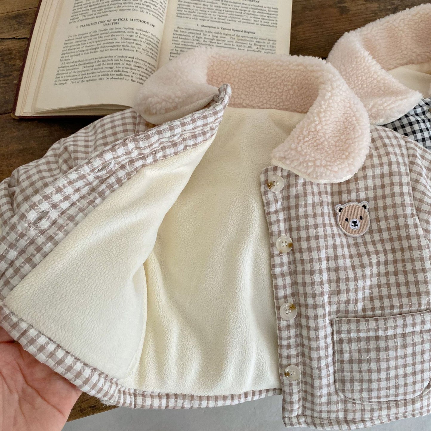 Baby & Toddler Plaid Bear Winter Jacket – Thick, Quilted & Incredibly Cozy
