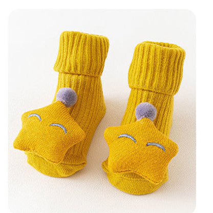 Cute Character Baby Socks – Soft Cotton Crew Socks for Newborns & Toddlers