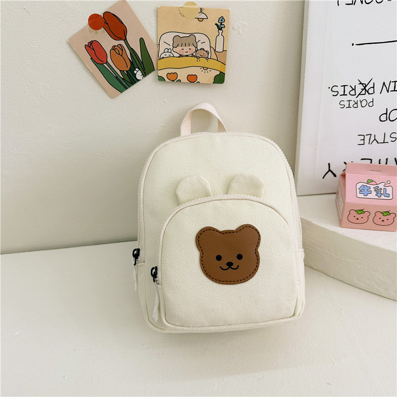 Kids Canvas Bunny Backpack (Kindergarten + Toddler) – Lightweight & Adjustable