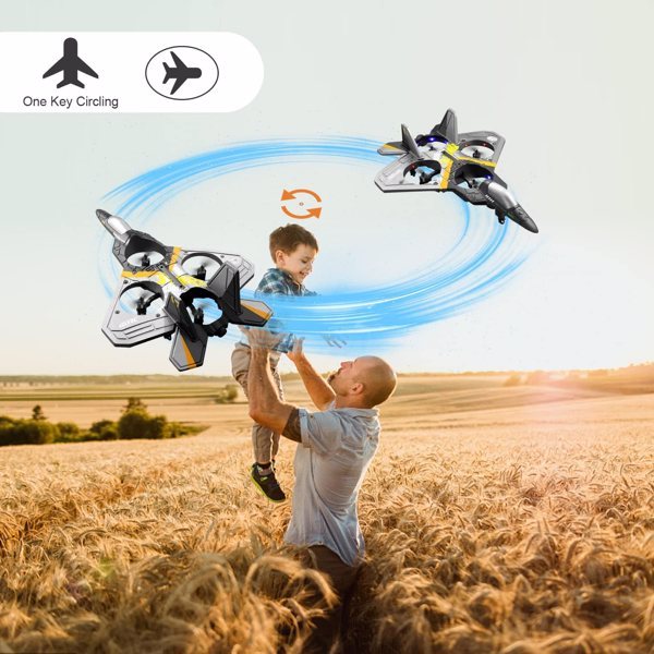 4DRC V17 RC Fighter Jet Drone – Beginner-Friendly Remote-Control Aircraft with 360° Flips