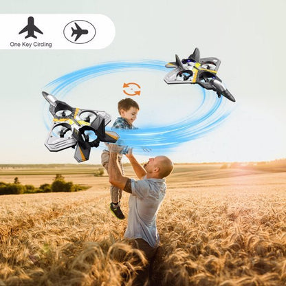 4DRC V17 RC Fighter Jet Drone – Beginner-Friendly Remote-Control Aircraft with 360° Flips
