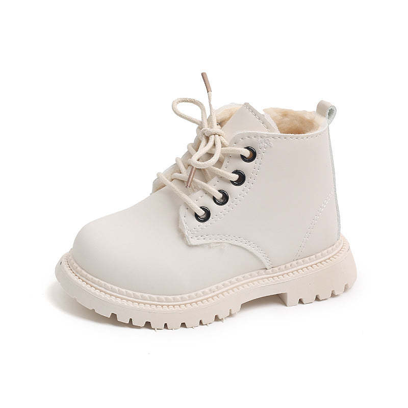 Kids Winter Martin Boots – Warm, Non-Slip & Easy Side-Zip Design