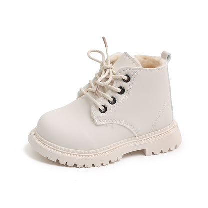 Kids Winter Martin Boots – Warm, Non-Slip & Easy Side-Zip Design