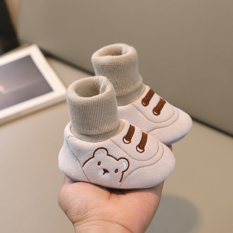 Baby Winter Booties – Non-Slip Plush Sock Shoes for Toddlers (1–3 years)