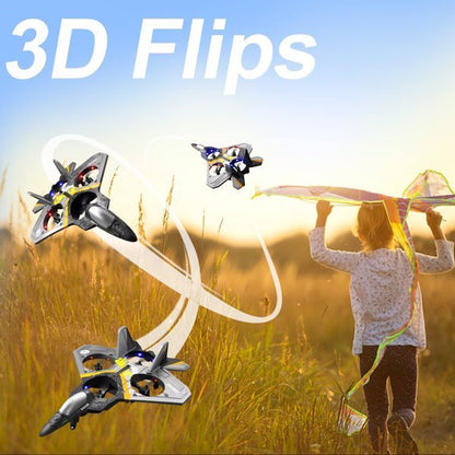 4DRC V17 RC Fighter Jet Drone – Beginner-Friendly Remote-Control Aircraft with 360° Flips