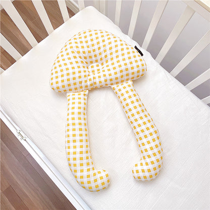 Baby Head-Shaping Comfort Pillow – Soft Cotton Newborn Positioner with Wrap-Around Support (0–12 Months)