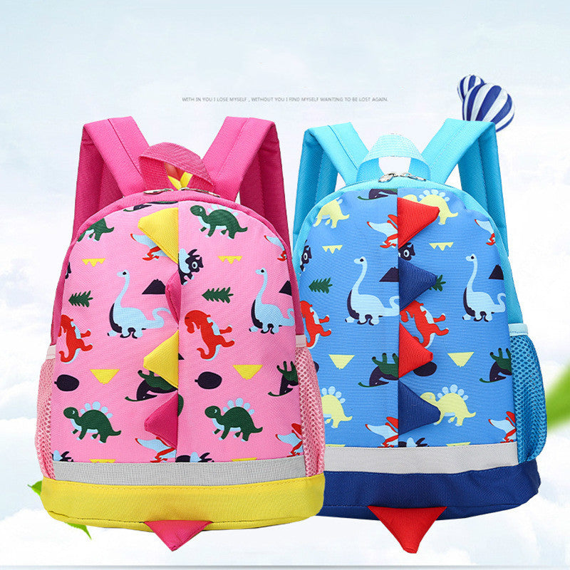 Kids Dinosaur Backpack for Preschool & Kindergarten – Lightweight Nylon School Bag