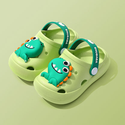 Toddler Cartoon Summer Slippers – Soft EVA Closed-Toe Sandals for Boys & Girls