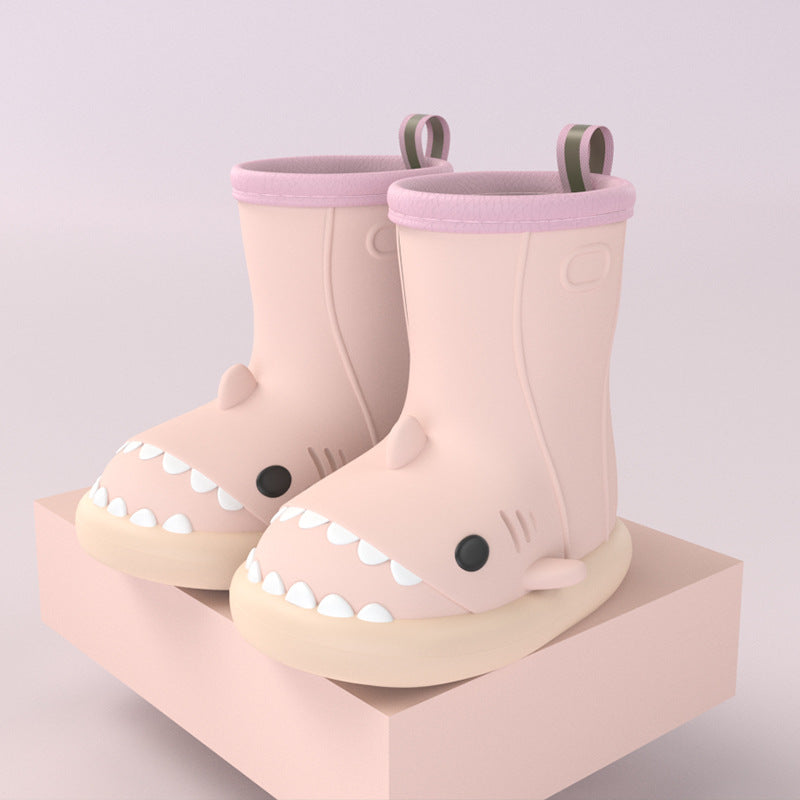 Kids Shark Rain Boots for Toddlers – Waterproof Non-Slip Dino Booties