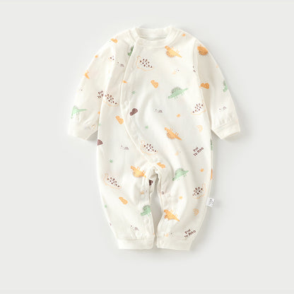 Cotton Baby Onesie Pajamas – Soft Long-Sleeve Footless Romper for Infants