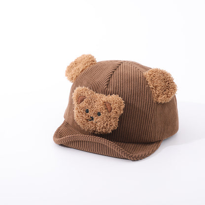 Cozy Bear Baby Baseball Cap for Babies and Toddlers