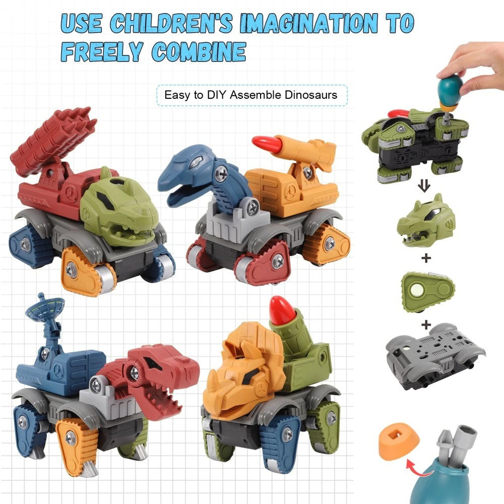 Dinosaur Take-Apart STEM Toys for Kids Ages 3+ – DIY Construction Set