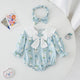 8Y826 Blue Bunny Romper