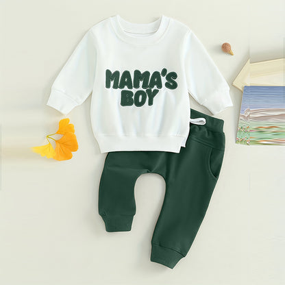 Baby Boy 2-Piece Sweatshirt & Jogger Pants Set – Soft, Stylish & Play-Ready