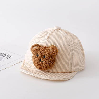 Cozy Bear Baby Baseball Cap for Babies and Toddlers