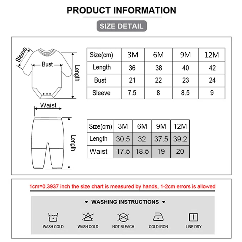 9-Piece Baby Bodysuit & Pants Set – Newborn Essentials for Boys & Girls