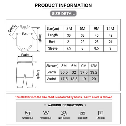 9-Piece Baby Bodysuit & Pants Set – Newborn Essentials for Boys & Girls