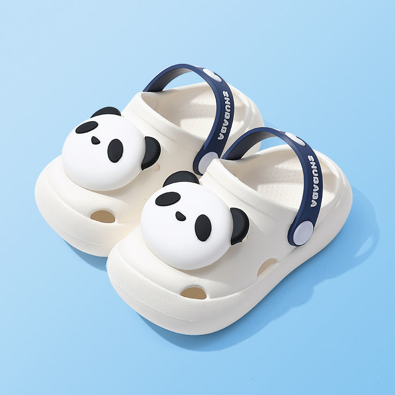 Toddler Cartoon Summer Slippers – Soft EVA Closed-Toe Sandals for Boys & Girls