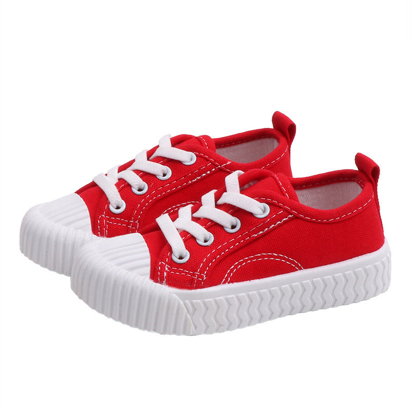 Autumn Korean Style Children’s Candy-Colored Canvas Shoes