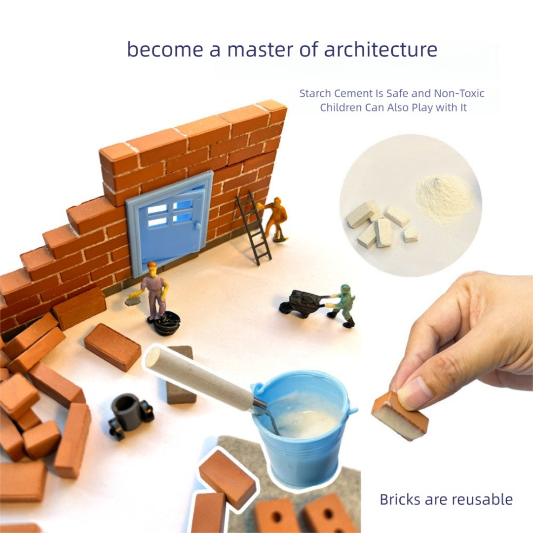DIY Miniature Luxury Villa Puzzle Toy – Educational Brick Kit for Kids