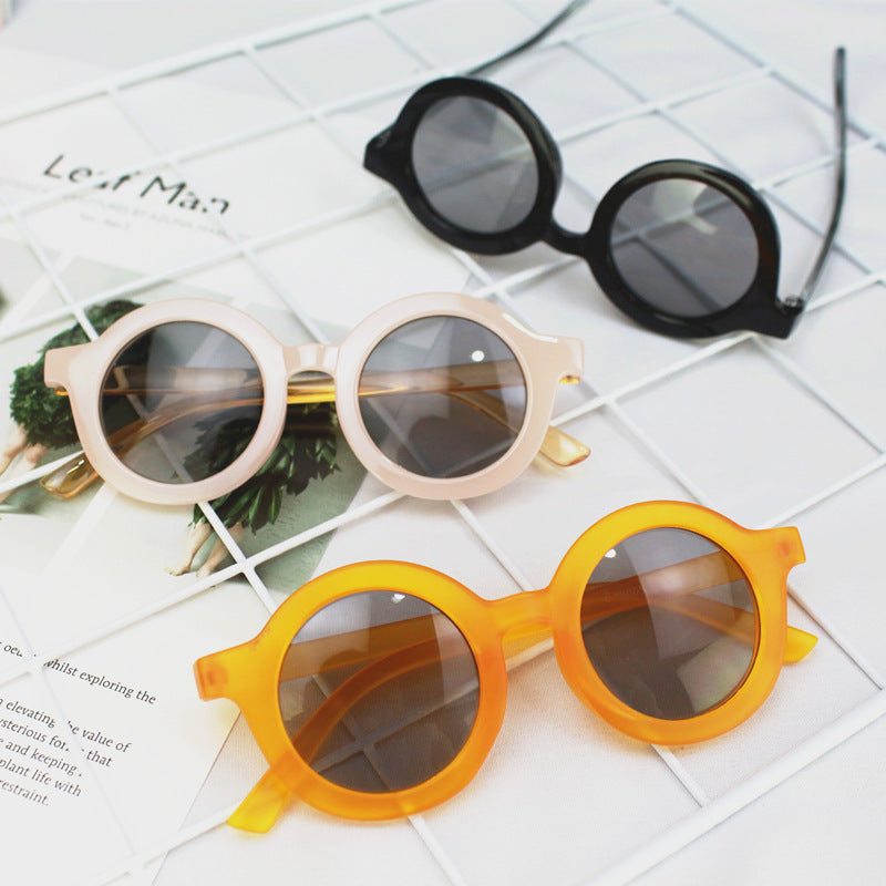 Kids Round Sunglasses (UV400) – Korean-Inspired Retro Shades for Toddlers & Kids
