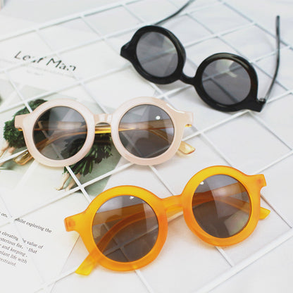 Kids Round Sunglasses (UV400) – Korean-Inspired Retro Shades for Toddlers & Kids