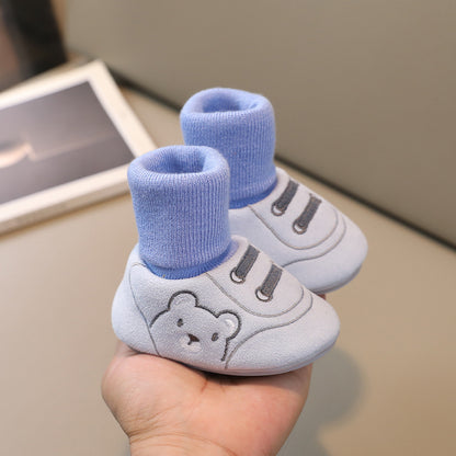 Baby Winter Booties – Non-Slip Plush Sock Shoes for Toddlers (1–3 years)