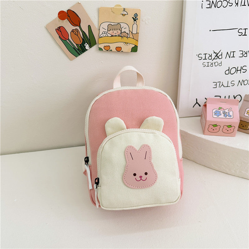 Kids Canvas Bunny Backpack (Kindergarten + Toddler) – Lightweight & Adjustable