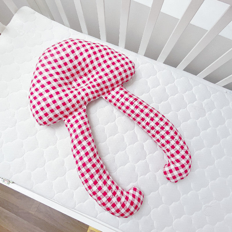 Baby Head-Shaping Comfort Pillow – Soft Cotton Newborn Positioner with Wrap-Around Support (0–12 Months)