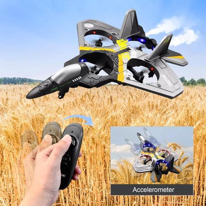 4DRC V17 RC Fighter Jet Drone – Beginner-Friendly Remote-Control Aircraft with 360° Flips