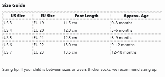 Baby & Toddler First Walker Sneakers (0–18 Months)