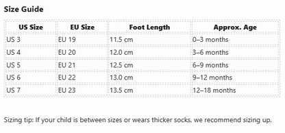 Baby & Toddler First Walker Sneakers (0–18 Months)