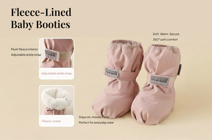 Cozy Waterproof Winter Booties – Fleece-Lined, Windproof & Soft for Babies + Toddlers